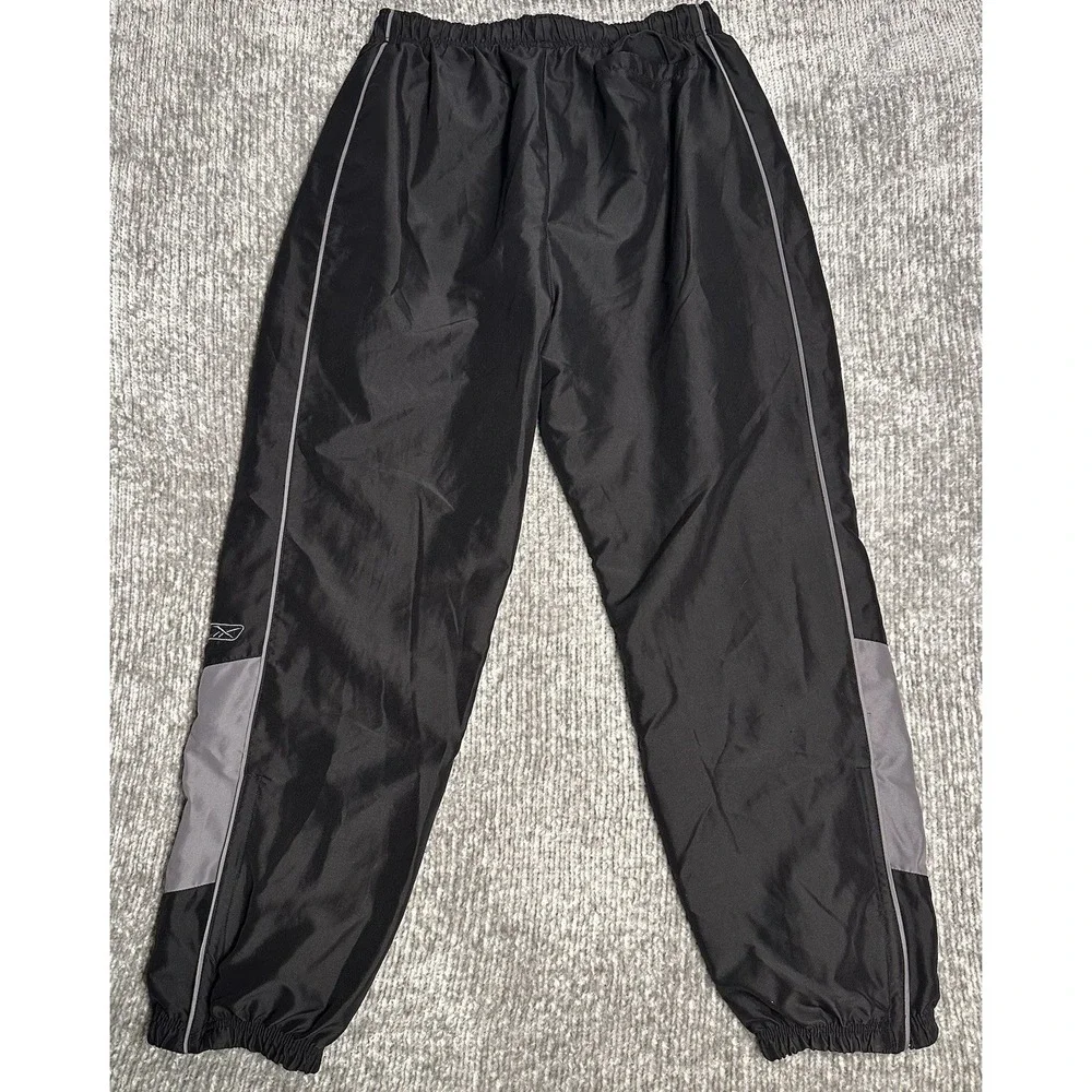Vintage Reebok Cotton Lined Windbreaker Ankle Zipp Jogger Track Pants Men's L